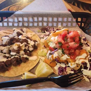 The OG on the left. Surf and Turf on the right.