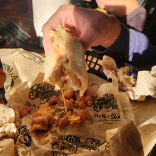 Bean and cheese so runny and greasy it was falling apart