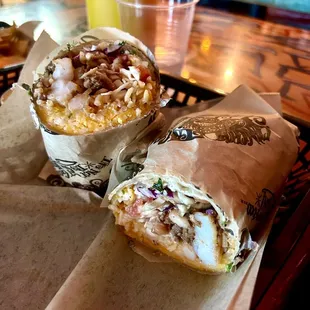 Surf and turf burrito
