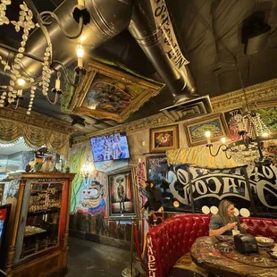 the interior of a restaurant