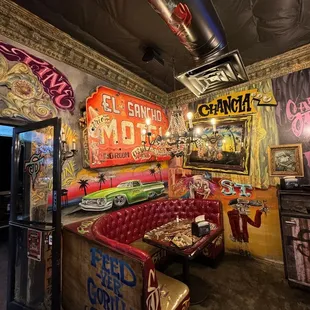 the interior of the restaurant