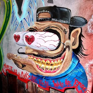 Art work on the wall is pretty rad