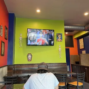 a man sitting at a table