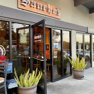 Entrance to restaurant