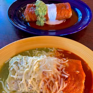 Super Wet Burrito and Chimichanga Dinner Plate