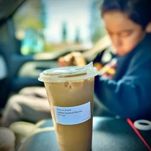 The Salted Caramel Iced Mocha was delicious. 4.5 out of 5.