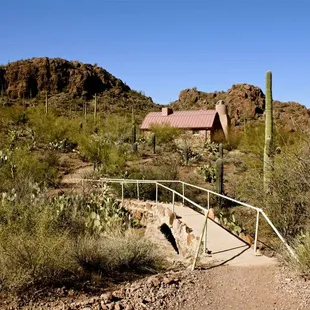 Bridge leading to the All Creeds Chapel at the Sanctuary Cove.