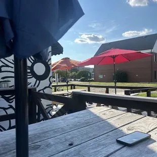 outside