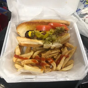 Chicago dog is pretty amazing