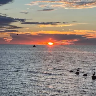 Sunset from our table