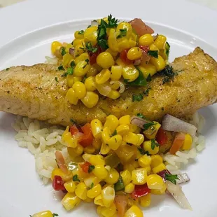 Walleye corn relish