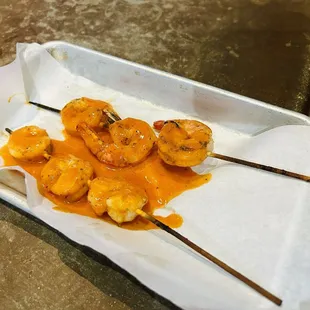 Buffalo shrimp appetizer. 6 measly little shrimp for $15!