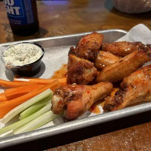 Honey chili ginger wings