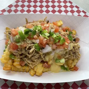 Loaded Cheesy Fries with Pulled Pork