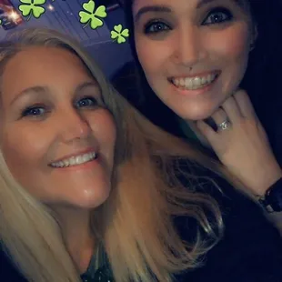 Having a great time on St Patrick's Day!