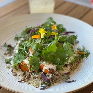 Oatmeal bowl with sweet potatoes etc...
