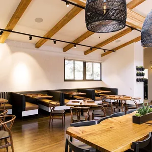 interior, sushi and sashimi