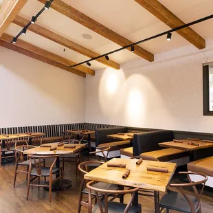 interior, sushi and sashimi