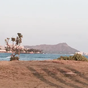 Diamond Head as seen from the ewa end of da park