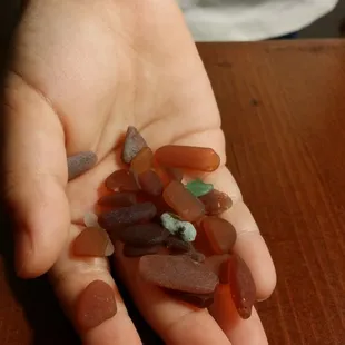 Good beach for sea glass, not swimming