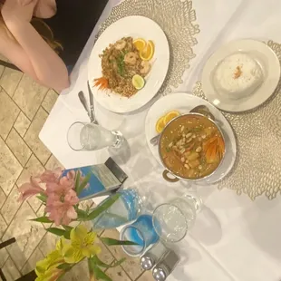 Massaman Curry (10/10) and Pad Thai (7/10)