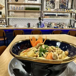 Yellow coconut curry