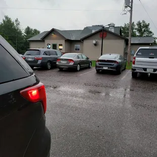 cars parked in a parking lot