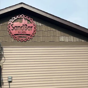 a sign on the side of a building