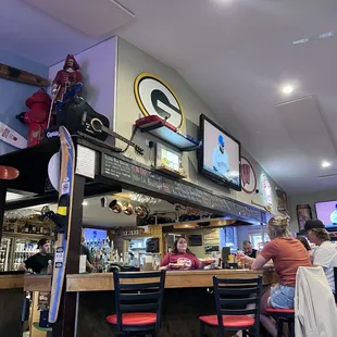 people sitting at the bar