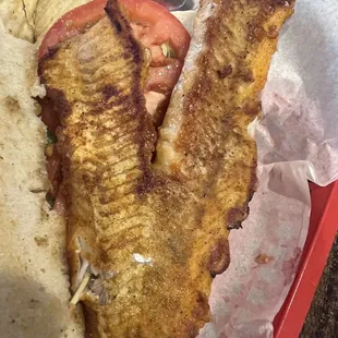 Flopping Walleye (inside the sandwich)