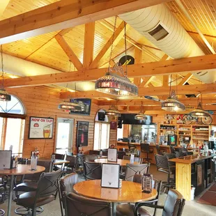 the inside of a restaurant