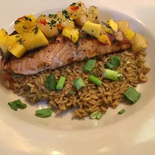 Blackened Salmon &amp; Dirty Rice