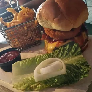 Delicious burger, made perfectly.