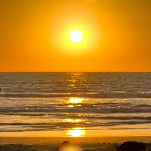 Sunset at the Ocean Front Walk near Mission Bay San Diego in Sept 2022