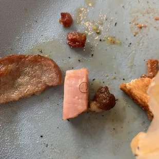 Some hair on my ham that I got on my pizza. I didn&apos;t even order ham. These mutha fuckas