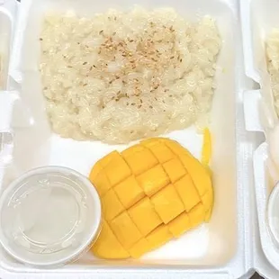 Sticky rice mango