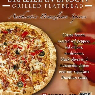 Brazilian Bacon flatbread