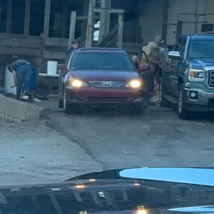 Dude is going to be divorced when his wife finds out he had a deer in the trunk.