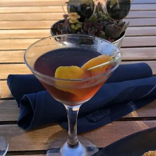 Manhattan Royalty/rye whiskey, grand marnier, sweet vermouth orange