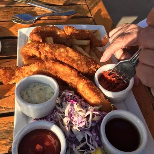 seafood, fish and chips, food, fish