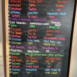 Local beer selections