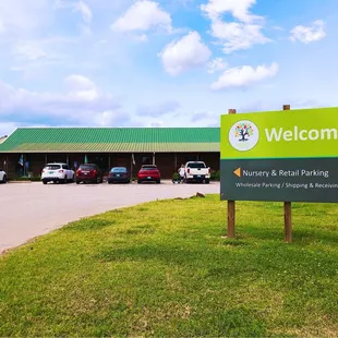 Welcome sign