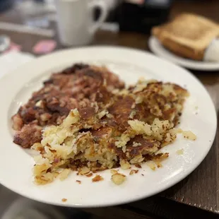 a plate of food on a table