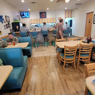 Inside restaurant
