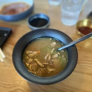 Miso soup.