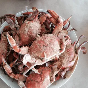 a plate of crabs