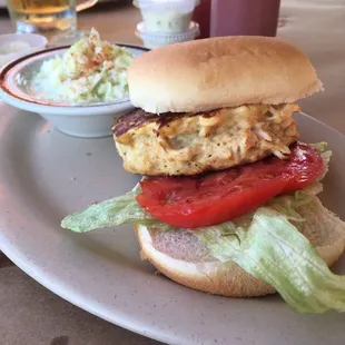 Crab cake sandwich