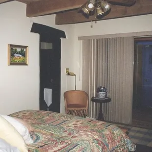 The Meadow Room with private patio and bath/dressing room.