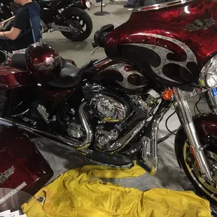 2016 Abate Bike Show - custom paint by Benner Custom Airbrushing. Amazing work!Facebook.com/BennerCustomAirbrushing/