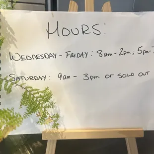 8th street Market hours..... store location coming soon!